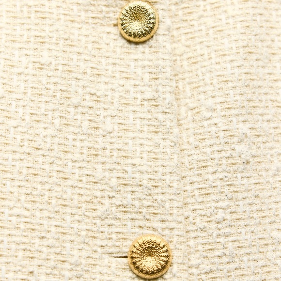 ZARA TEXTURED ROUND COLLAR BLAZER - Picture 5 of 5